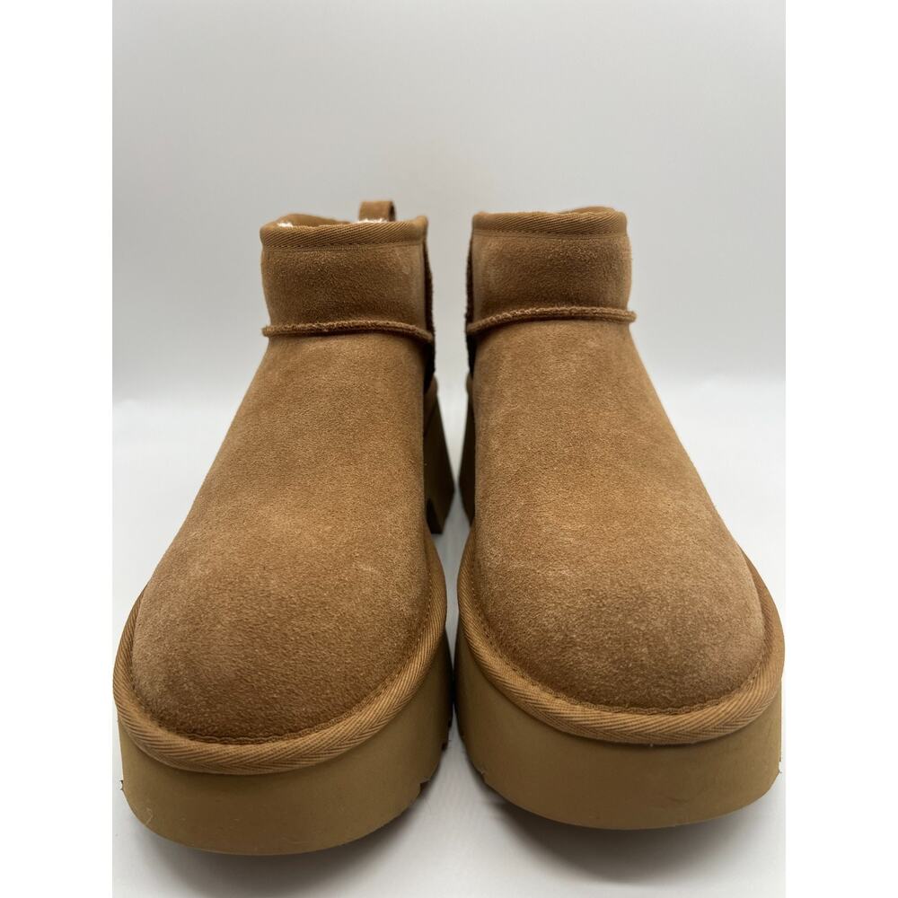 UGG Classic Ultra Mini New Heights Boot Chestnut 1158311 Women's Size 9 New - Picture 11 of 16